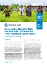 Sustainable Healthy Diets in Cambodia: Evidence for Transforming Food Systems, Executive Summary 