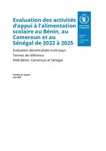 Benin: Evaluation of School Feeding Support Activities in Benin, Cameroon and Senegal from 2022 to 2025